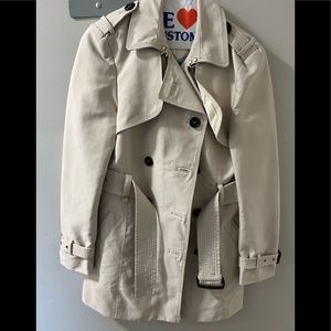 Zara woman beige trench coat size s